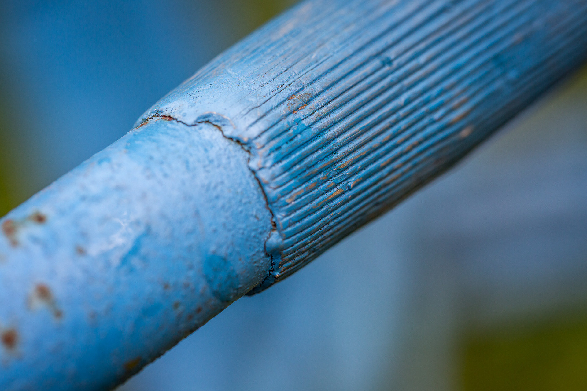 blue bike handle grip